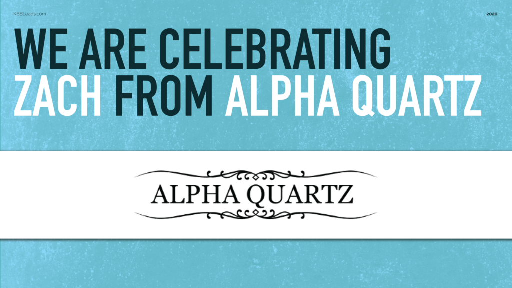 We Are Celebrating Zach from Alpha Quartz